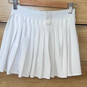lululemon athletica White Pleated Circle Skater Skirt